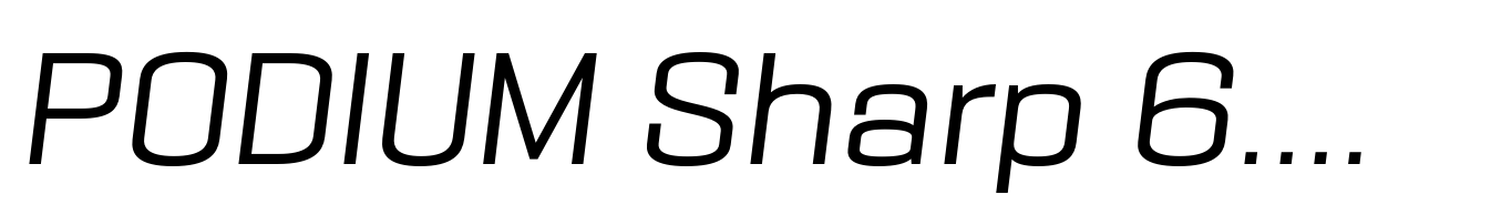 PODIUM Sharp 6.6 italic